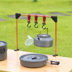 Outdoor Camping Rack For Desk Adjustable Base Clamp Small Hanging Rack For Pot Stove Cookware Desktop Storage Hook For Picnic