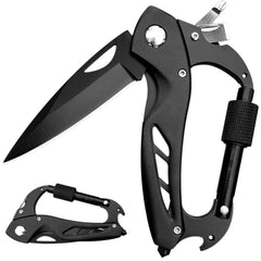 Multi-functional Carabiner Folding Knife Outdoor D-lock Hook Camping Tool Multi-purpose Hook