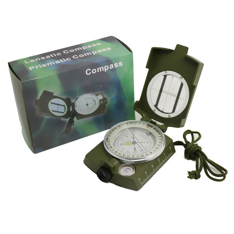 High-Precision American Compass, Multi-Function Military Green Compass
