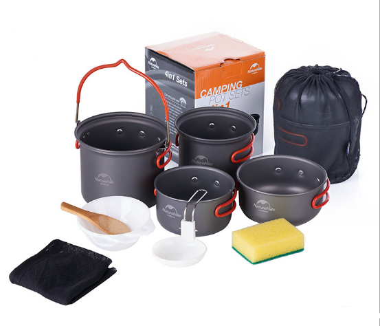 Four-in-one Combination Cookware And Tableware Picnic