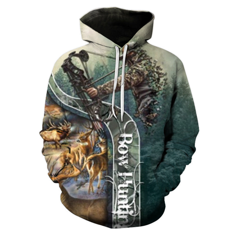 Popular Fishing Camping Digital Printing Sweater Men's Clothing