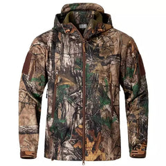 Men's Silent Soft Shell Camouflage Tactical Jacket Waterproof