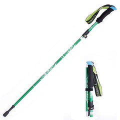 Ultralight Aluminum Alloy 5Sections Walking Poles Adjustable Trekking Poles Telescopic Walking Sticks Anti Shock Hiking Stick