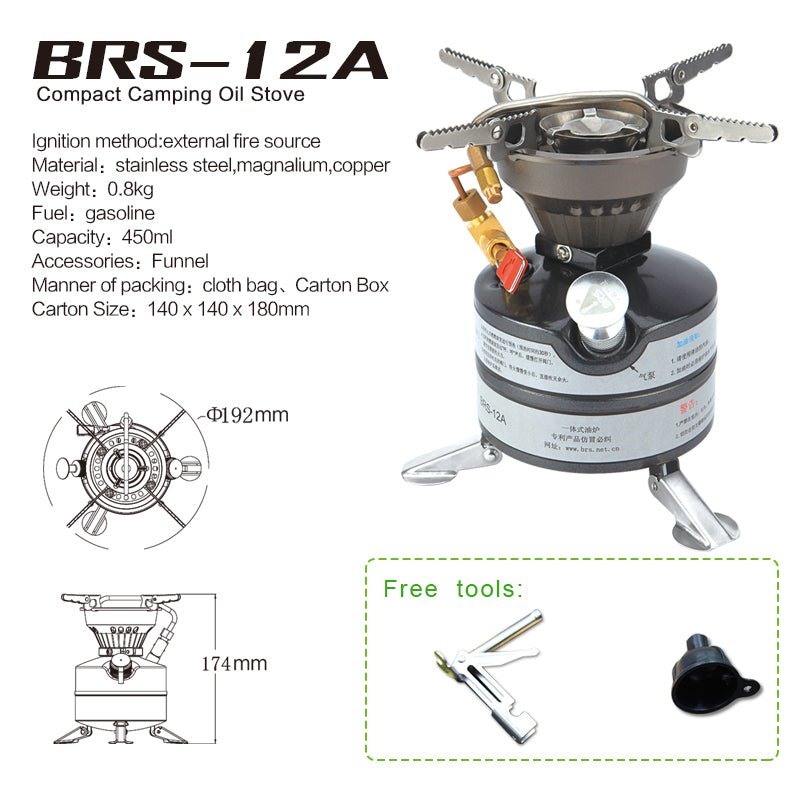 Field Oil Stove Camping One Heavy Fire Gasoline Stove Mountaineering Team Outdoor Stove Cookware
