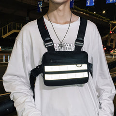 Hip Hop Tactical Vest Tide Brand Tooling Vest Backpack Tactical Chest Bag