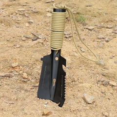 Stainless Steel Multifunctional Sapper Shovel For Outdoor Camping