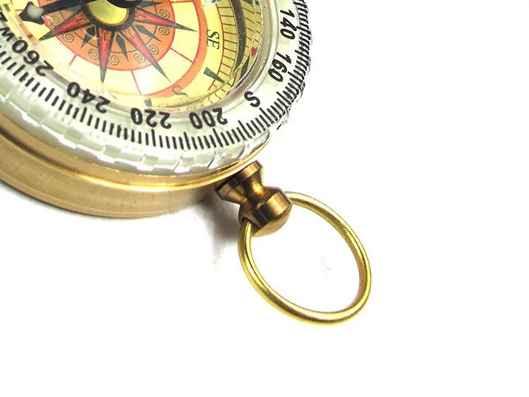 Flip Compass Outdoor Compass Pocket Watch Copper Compass