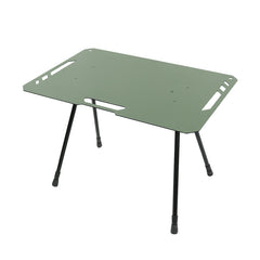 Outdoor Camping Blackened Aluminum Plate Folding Table