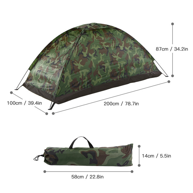Outdoor Portable Single Layer Camping Tent