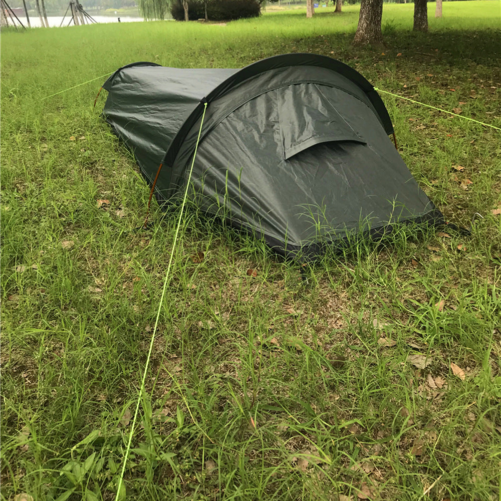 Three-Season Sleeping Bag Camping Tent Outdoor Dual-Purpose Individual Tent Waterproof Portable Camping Tent Sleeping Bag Awning