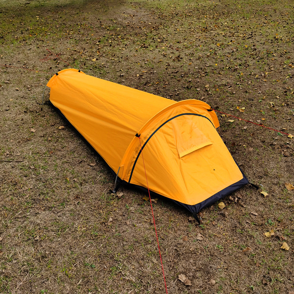 Three-Season Sleeping Bag Camping Tent Outdoor Dual-Purpose Individual Tent Waterproof Portable Camping Tent Sleeping Bag Awning