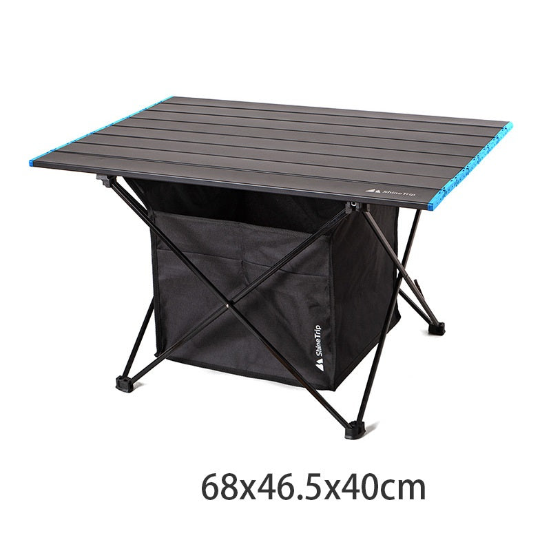 Folding Table And Chair Outdoor Portable Light Picnic Table And Chair Self Driving Outdoor Aluminum Alloy Car Camping Table