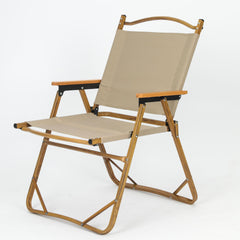 Wood Grain Aluminum Alloy Outdoor Portable Camping Equipment Folding Chair