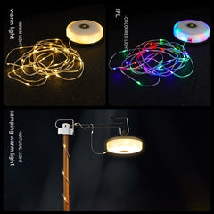 Multifunctional Camping Lantern Rechargeable Outdoor Tent Seven-color Atmosphere String