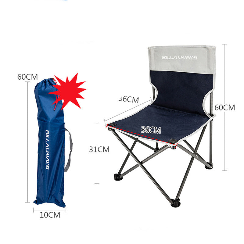 Outdoor Folding Chair Portable Camping Equipment Backrest