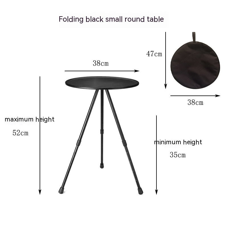 Outdoor Camping Folding Aluminum Alloy Tripod Table