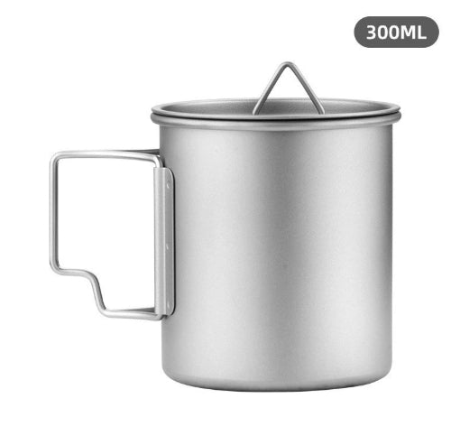 Outdoor Pure Titanium Water Cup Camping Portable Titanium Alloy Travel Mug