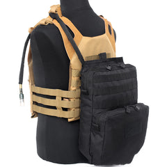 Can be hung on tactical vest and tactical backpack