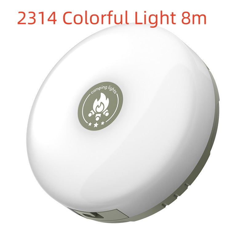 Multifunctional Camping Lantern Rechargeable Outdoor Tent Seven-color Atmosphere String