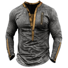 Men's Fashion Casual Outdoor Tactical Zipper T-shirt
