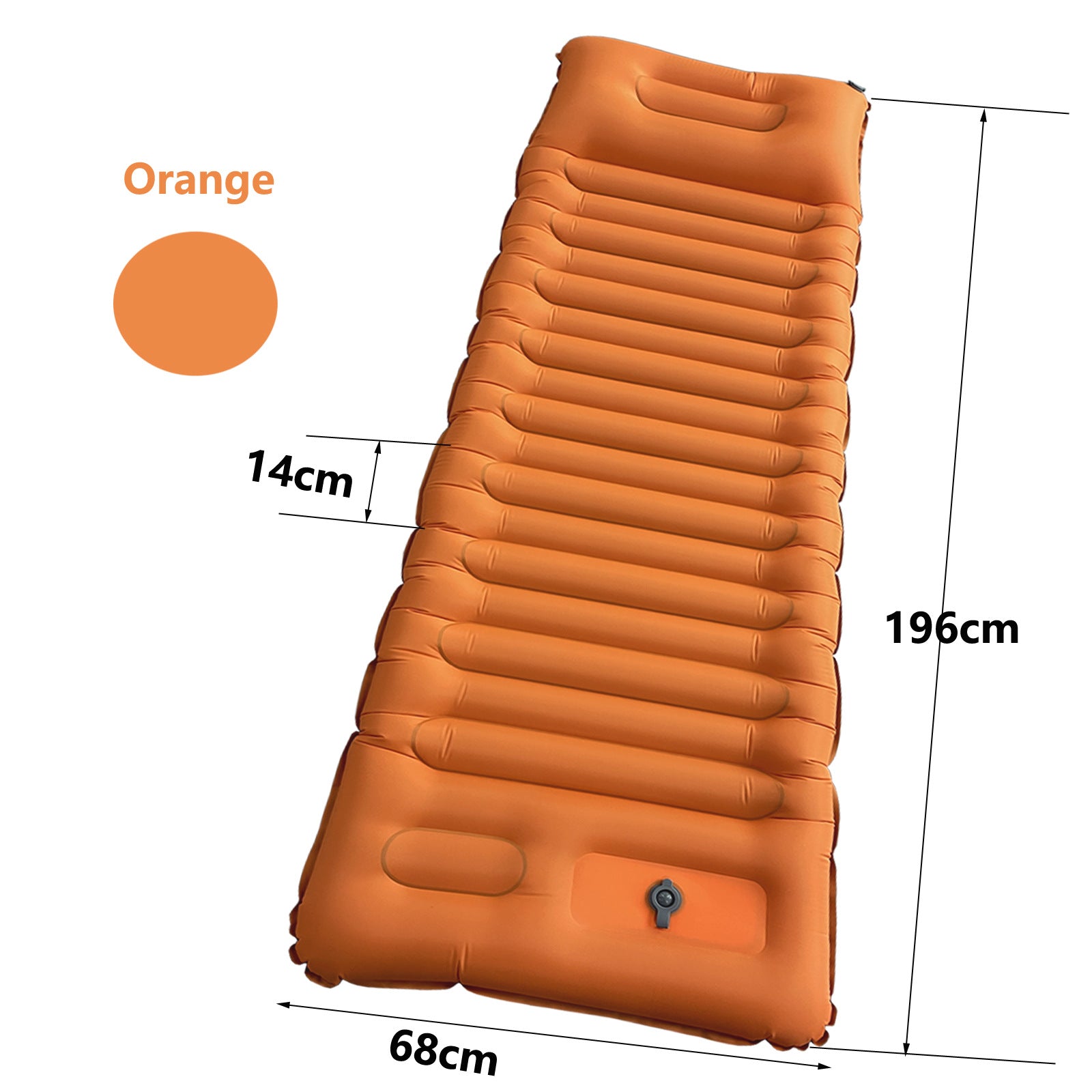 Outdoor Inflatable Foot Pedal Light Portable Camping Air Mattress