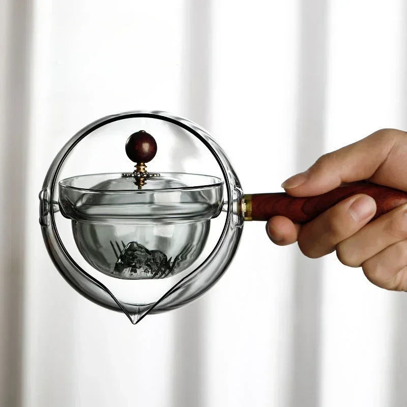 Heat-resistant Glass Teapot With Infuser
