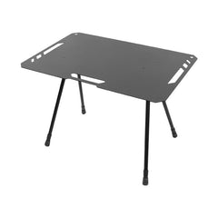 Outdoor Camping Blackened Aluminum Plate Folding Table