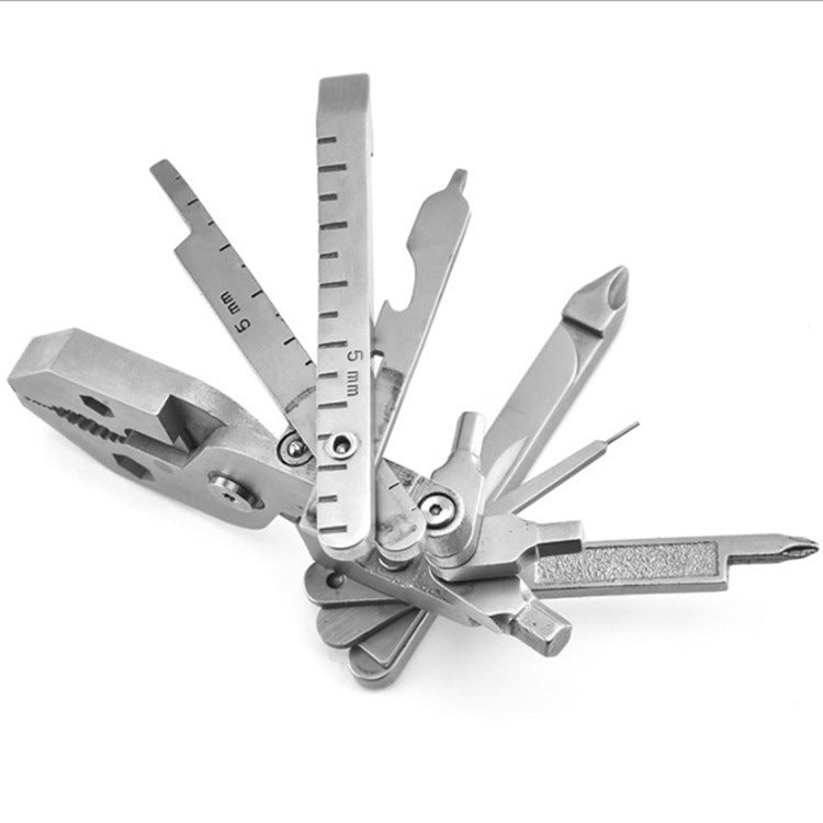 Stainless Steel Folding Multi-function Plier 25-in-1 Portable Pliers Screwdriver Outdoor Multi-function Tool