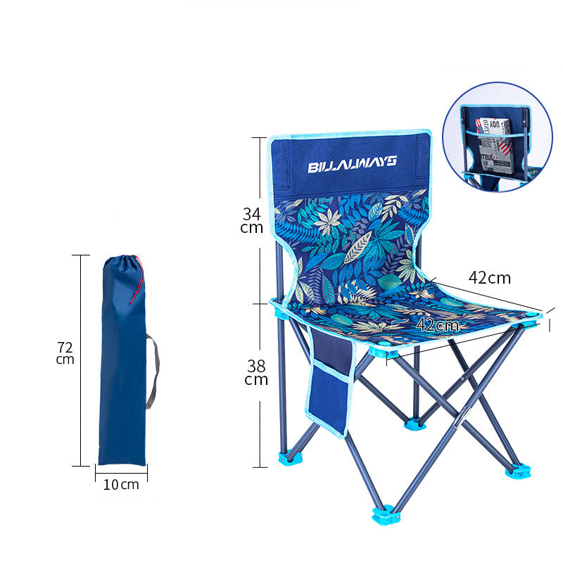 Outdoor Folding Chair Portable Camping Equipment Backrest