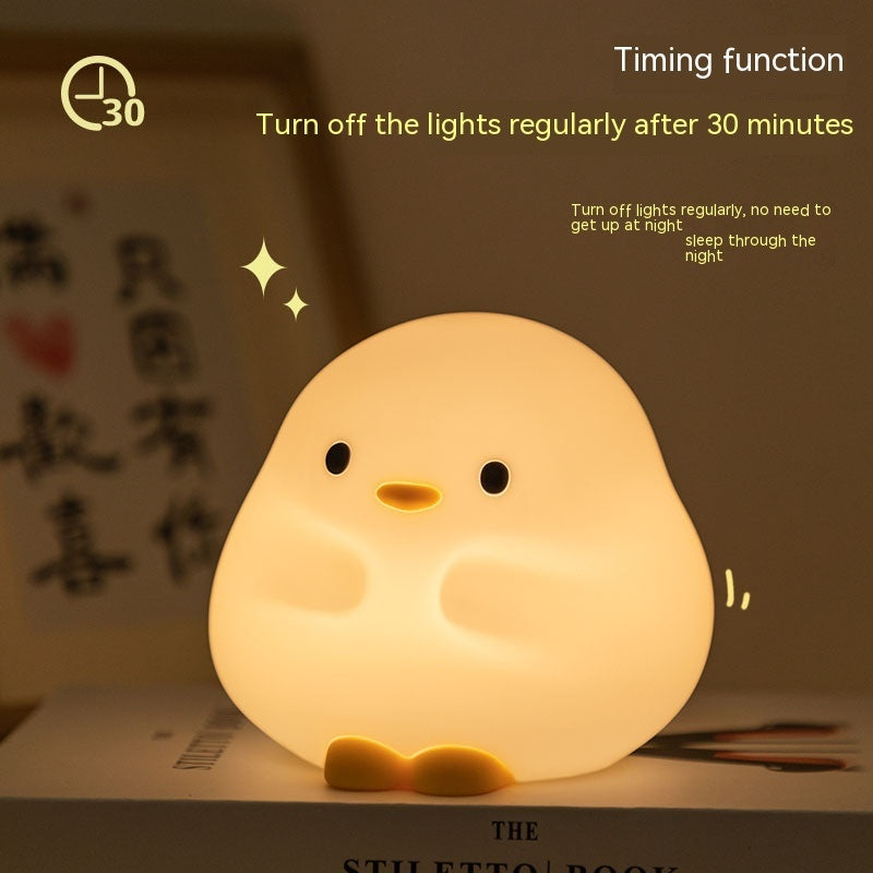 SQUISHY Lucky Duck LED Night Lamp and Decor - USB Rechargeable