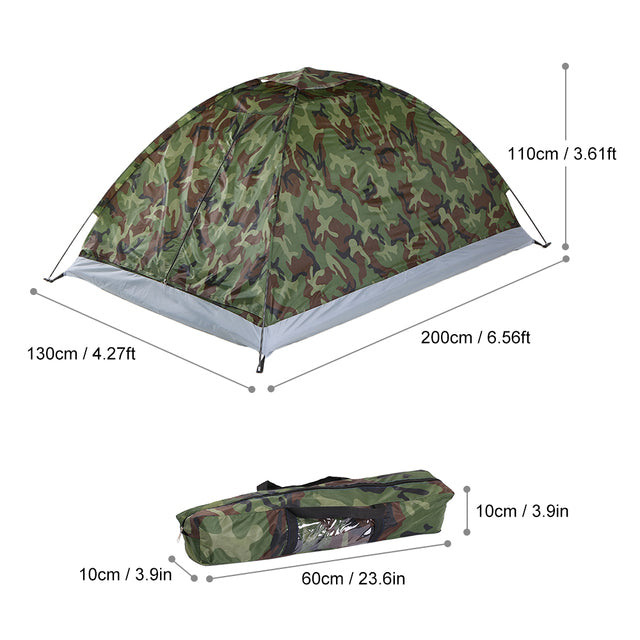 Outdoor Portable Single Layer Camping Tent